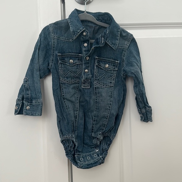 Wrangler Denim Onesie - Picture 1 of 3